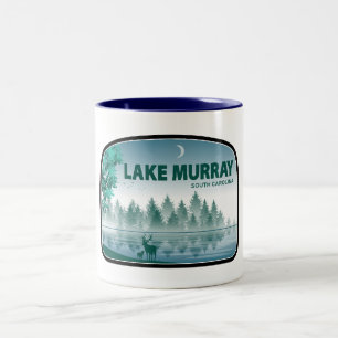 Lake Murray South Carolina Herten Tweekleurige Koffiemok