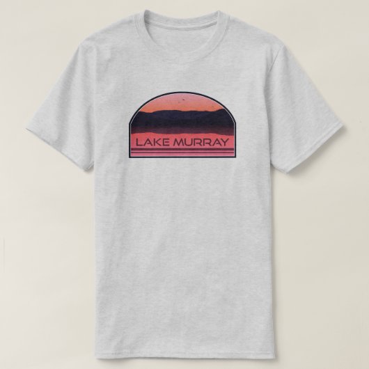 Lake Murray South Carolina Red Sunrise T-shirt (Design voorkant)