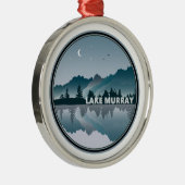 Lake Murray South Carolina Reflection Metalen Ornament (Rechts)