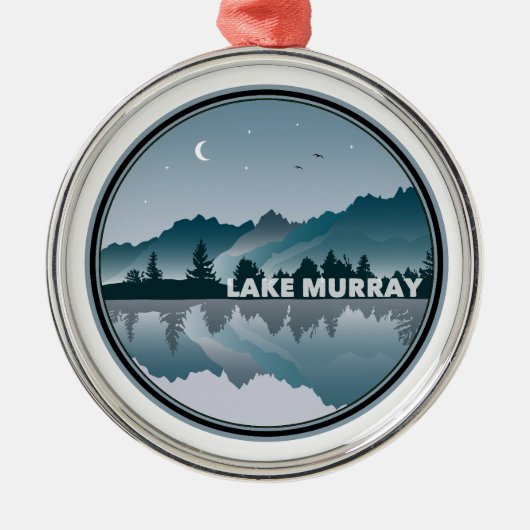 Lake Murray South Carolina Reflection Metalen Ornament (Voorkant)