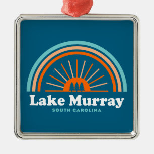 Lake Murray South Carolina Regenboog Metalen Ornament