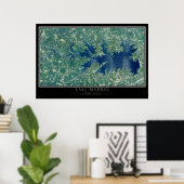 Lake Murray South Carolina Satellite Poster Map (Thuiskantoor)