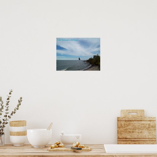 Lake Muskegon Shoreline, Muskegon, Michigan Poster (Keuken)