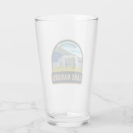 Lake Nakuru Nationaal Park Witte neushoorn Reizen Glas (Achterkant)