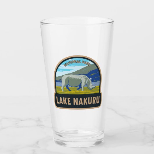 Lake Nakuru Nationaal Park Witte neushoorn Reizen Glas (Voorkant)