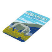 Lake Nakuru Nationaal Park Witte neushoorn Reizen Magneet (Linkerzijde)