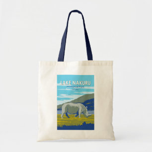 Lake Nakuru Nationaal Park Witte neushoorn Reizen Tote Bag