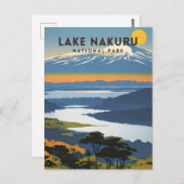 Lake Nakuru National Park Traditionele reizen Briefkaart (Voorkant / Achterkant)