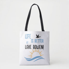 Lake Name gepersonaliseerde tweezijdig Tote Bag
