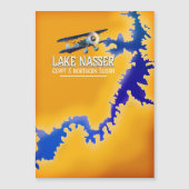 Lake Nasser Egypt en Sudan Map (Voorkant)