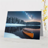 Lake Natuur Buitenlandschap Rustig Rustig Ontspann Kaart (Gele Bloem)