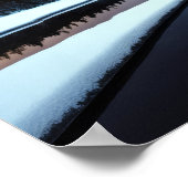 Lake Natuur Buitenlandschap Rustig Rustig Ontspann Poster (Hoek)