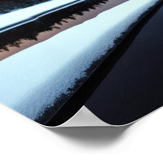 Lake Natuur Buitenlandschap Rustig Rustig Ontspann Poster (Hoek)