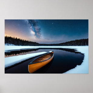 Lake Natuur Buitenlandschap Rustig Rustig Ontspann Poster
