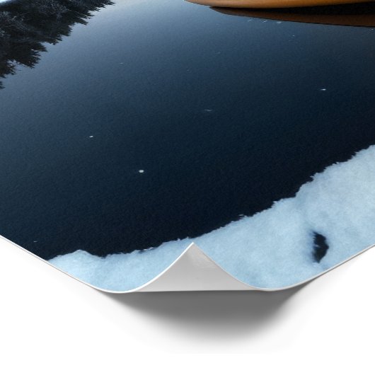 Lake Natuur Buitenlandschap Rustig Rustig Ontspann Poster (Hoek)