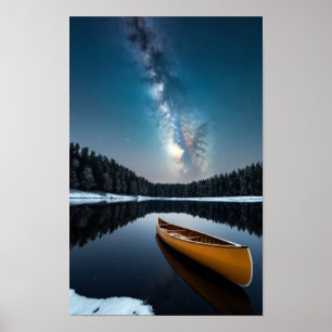 Lake Natuur Buitenlandschap Rustig Rustig Ontspann Poster