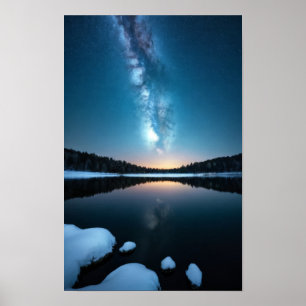 Lake Natuur Buitenlandschap Rustig Rustig Ontspann Poster