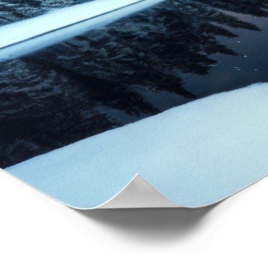 Lake Natuur Buitenlandschap Rustig Rustig Ontspann Poster (Hoek)