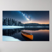 Lake Natuur Buitenlandschap Rustig Rustig Ontspann Poster (Voorkant)