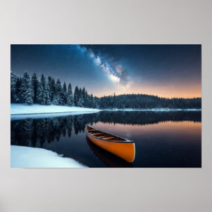 Lake Natuur Buitenlandschap Rustig Rustig Ontspann Poster