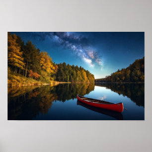 Lake Natuur Buitenlandschap Rustig Rustig Ontspann Poster