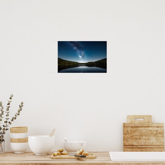Lake Natuur Buitenlandschap Rustig Rustig Ontspann Poster (Keuken)