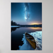 Lake Natuur Buitenlandschap Rustig Rustig Ontspann Poster (Voorkant)