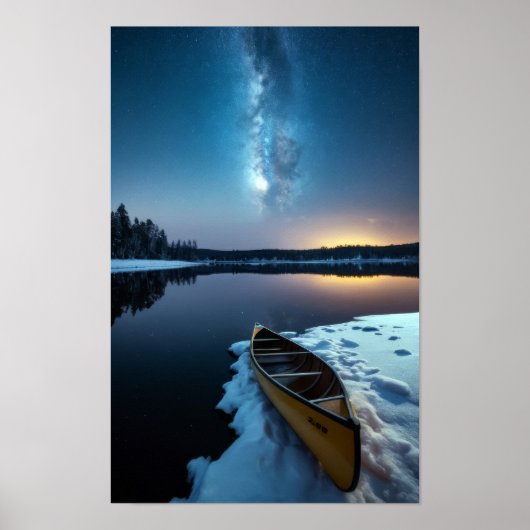 Lake Natuur Buitenlandschap Rustig Rustig Ontspann Poster (Voorkant)