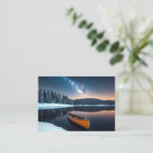 Lake Natuur Buitenlandschap Rustig Rustig Ontspann Visitekaartje (Staand voorkant)