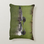 Lake Nettie Loons kussen (Achterkant (Verticaal))