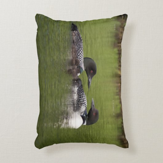 Lake Nettie Loons kussen (Voorkant(Verticaal))