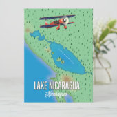 Lake Nicaragua, Nicaragua-kaart (Staand voorkant)