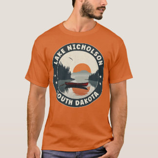 Lake Nicholson South Dakota zonsondergang T-shirt