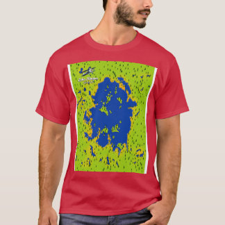 Lake Nipigon kaart T-shirt