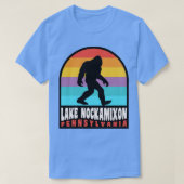 Lake Nockamixon Pennsylvania Retro Sunset T-shirt (Design voorkant)