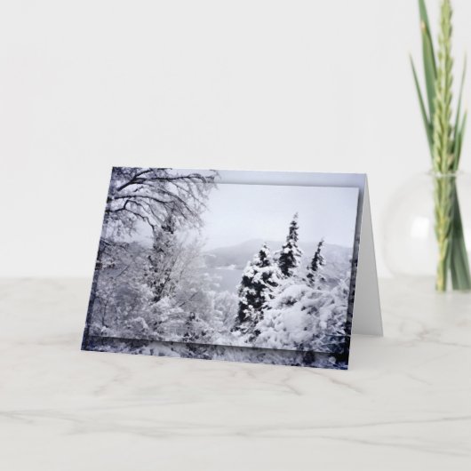 Lake Nojiri Christmas Kaart (Voorkant)