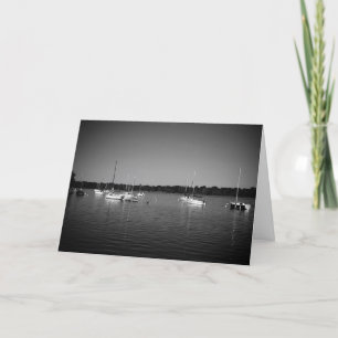"Lake Nokomis Sailboats" Birthday Card Kaart