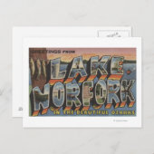 Lake Norfork, Arkansas - Large Letter Scenes Briefkaart (Voorkant / Achterkant)