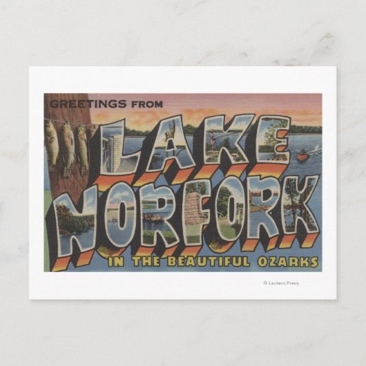 Lake Norfork, Arkansas - Large Letter Scenes Briefkaart (Voorkant)