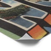 Lake Norfork, Arkansas - Large Letter Scenes Poster (Hoek)