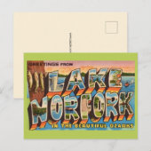 Lake Norfork Retro Ansichtkaart  Briefkaart (Voorkant / Achterkant)