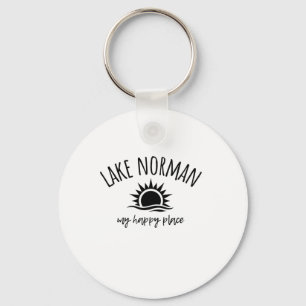 Lake Norman M'n Gelukkige Plek Nc Bootvaren Vissen Sleutelhanger