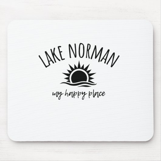 Lake Norman My Happy Place Nc Boating Fishing Camp Muismat (Voorkant)