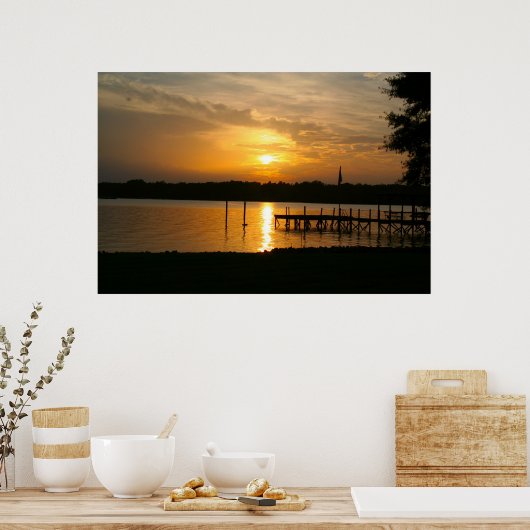 Lake Norman, NC Sunset Poster (Keuken)