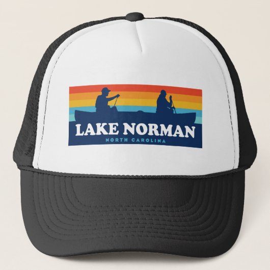 Lake Norman North Carolina Canoe Trucker Pet (Voorkant)