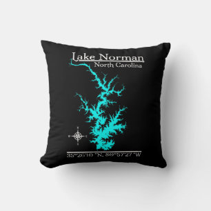 Lake Norman North Carolina Coördinaten Kussen