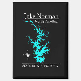 Lake Norman North Carolina Coördinaten Magneet