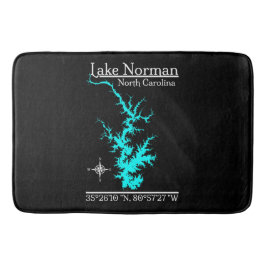 Lake Norman North Carolina Kaart Coördinaten Badmat