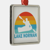 Lake Norman North Carolina Kayak Metalen Ornament (Rechts)