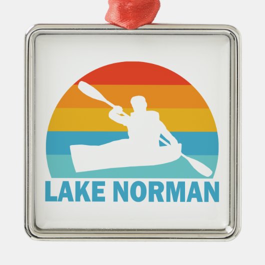 Lake Norman North Carolina Kayak Metalen Ornament (Voorkant)
